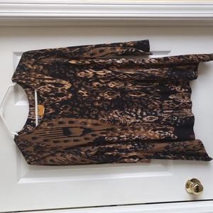 Ruby Rd stretchy 3/4 length top